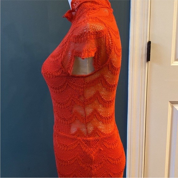 Free People Nightcap Red Lace Dress - Picture 4 of 11